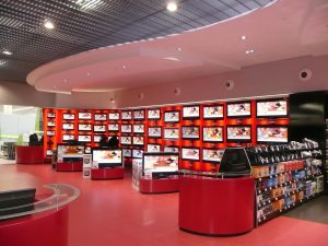 agencement d'espaces culturels, télé, hifi et téléphonie